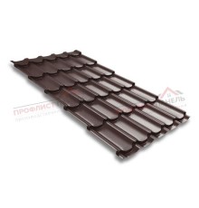 Металлочерепица квинта плюс 0,5 Velur RAL 8017 шоколад