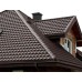 Металлочерепица квинта плюс 0,5 PurLite Мatt RAL 8017 шоколад