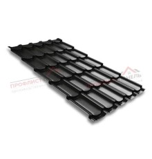 Металлочерепица квинта плюс 0,5 Velur RAL 9005 черный