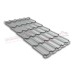 Металлочерепица квинта плюс 0,5 Satin RAL 9006 бело-алюминиевый