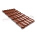 Металлочерепица квинта плюс 0,45 Safari Twincolor Brown