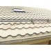 Металлочерепица модульная квинта Uno c 3D резом 0,5 Satin RAL 1015 светлая слоновая кость