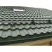 Металлочерепица модульная квинта Uno c 3D резом 0,5 Velur RAL 6020 хромовая зелень
