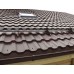 Металлочерепица модульная квинта Uno c 3D резом 0,5 Satin RAL 8017 шоколад
