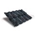 Металлочерепица модульная квинта Uno c 3D резом 0,45 Safari Grey