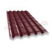 Металлочерепица квадро профи 0,5 Velur RAL 3005 красное вино