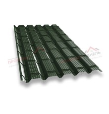 Металлочерепица квадро профи 0,5 Velur RAL 6020 хромовая зелень