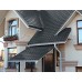 Металлочерепица квадро профи 0,5 Velur RAL 7016 антрацитово-серый