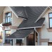 Металлочерепица квадро профи 0,5 Velur RAL 7024 мокрый асфальт
