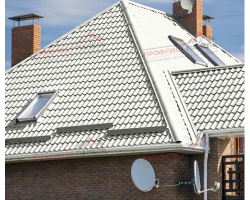 Металлочерепица Ламонтерра XL-0.45, Полиэстер RAL9010