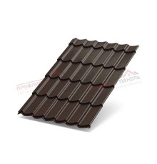 Металлочерепица Ламонтерра XL-0.4, Полиэстер RAL8017