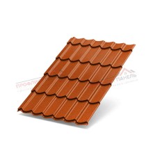 Металлочерепица Ламонтерра XL-0.5, AGNETA Copper/Copper