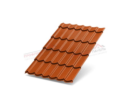 Металлочерепица Ламонтерра XL-0.5, AGNETA Copper/Copper