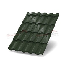 Металлочерепица Монтекристо-S-0.5 Viking E RAL6007