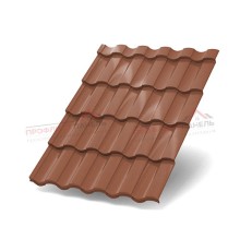 Металлочерепица Монтекристо-S Norman-0.5 RAL8004