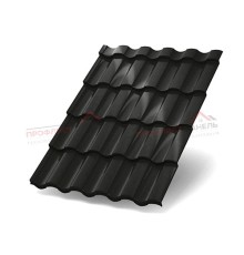Металлочерепица Монтекристо-S-0.5 PURMAN RAL9005
