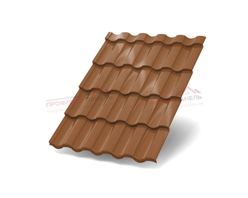 Металлочерепица Монтекристо-S-0.5 PURMAN Argillite