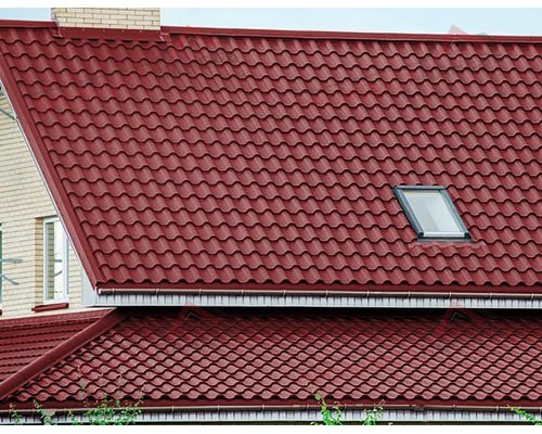 Металлочерепица Монтерроса-S-0.5 Призма RAL3011