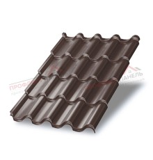 Металлочерепица Монтерроса-M-0.5 PURETAN RAL8017
