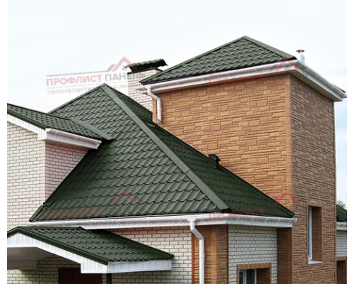 Металлочерепица Ламонтерра-0.5 Viking E RAL6007