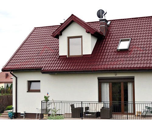 Металлочерепица Монтеррей-0.5 PURMAN RAL3005