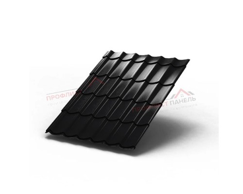 Металлочерепица Ламонтерра-0.5 PURMAN RAL9005