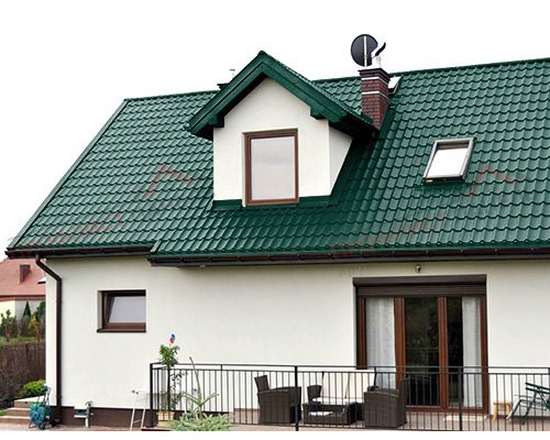 Металлочерепица Монтеррей-0.5 Viking E RAL6005