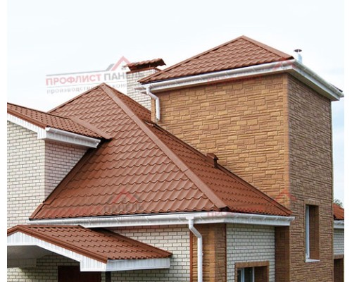 Металлочерепица Ламонтерра-0.5 Norman RAL8004