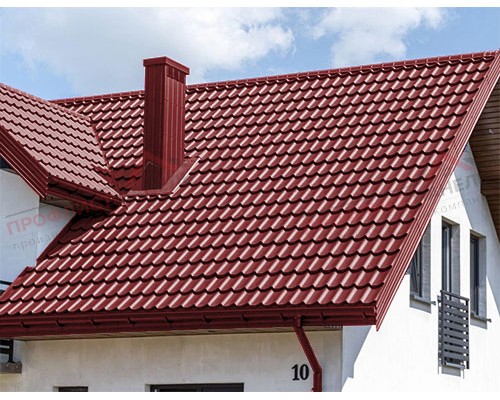 Металлочерепица Супермонтеррей-0.5 PURMAN RAL3011