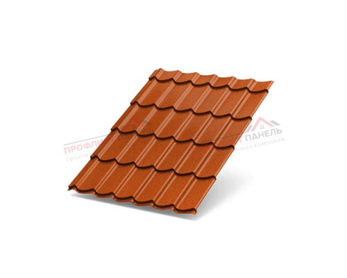 Металлочерепица Ламонтерра X-0.5 AGNETA Copper/Copper