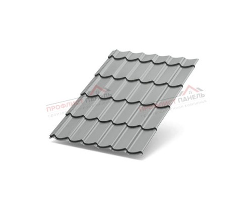 Металлочерепица Супермонтеррей Norman-0.5 RAL9006