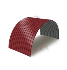 Профнастил МП10ПГ-0.5, Ширина-1100, Полиэстер RAL3011