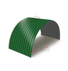 Профнастил МП10ПГ-0.5, Ширина-1100, Полиэстер RAL6002