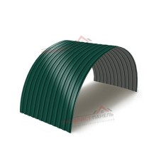 Профнастил МП10ПГ-0.65, Ширина-1100, Полиэстер RAL6005