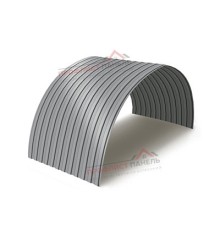 Профнастил МП10ПГ-0.6, Ширина-1100, Полиэстер RAL7004