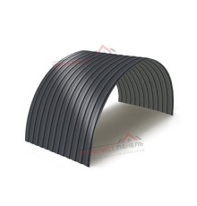 Профнастил МП10ПГ-0.5, Ширина-1100, Полиэстер RAL7024