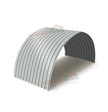 Профнастил МП10ПГ-0.5, Ширина-1100, Полиэстер RAL7035