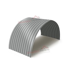 Профнастил МП10ПГ-0.7, Ширина-1100, Полиэстер RAL9006