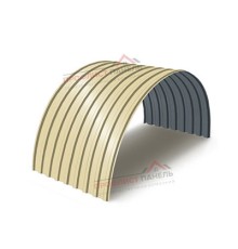 Профнастил МП20ПГ-0.5, Ширина-1100, Полиэстер RAL1014