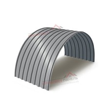 Профнастил МП20ПГ-0.5, Ширина-1100, Полиэстер RAL7004
