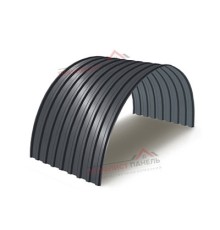 Профнастил МП20ПГ-0.5, Ширина-1100, Полиэстер RAL7024