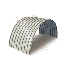 Профнастил МП20ПГ-0.5, Ширина-1100, Полиэстер RAL9002