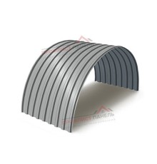 Профнастил МП20ПГ-0.5, Ширина-1100, Полиэстер RAL9006