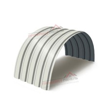 Профнастил МП35ПГ-0.9, Ширина-1035, Полиэстер RAL9003