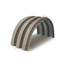 Профнастил H112ПГ-0.8, для бескаркасных ангаров, Полиэстер RAL 1035