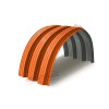 Профнастил H112ПГ-1.0, для бескаркасных ангаров, Полиэстер RAL 7024