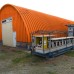 Профнастил H112ПГ-0.65, для бескаркасных ангаров, Полиэстер RAL 2004.