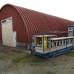 Профнастил H112ПГ-0.65, для бескаркасных ангаров, Полиэстер RAL 3009.