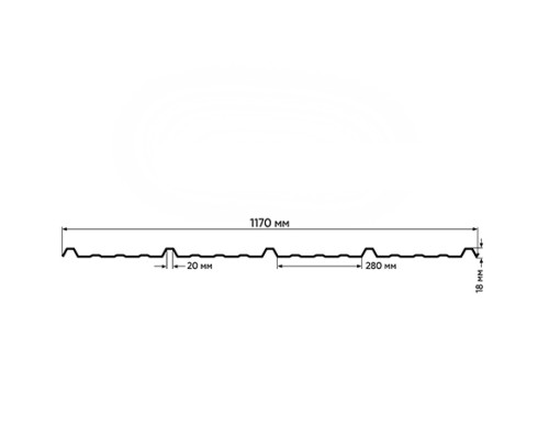 Профнастил НС18ПГ-1120-0.6 Полиэстер RAL 6020
