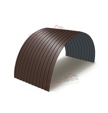 Профнастил С10ПГ-1160-0.65 Полиэстер RAL8017